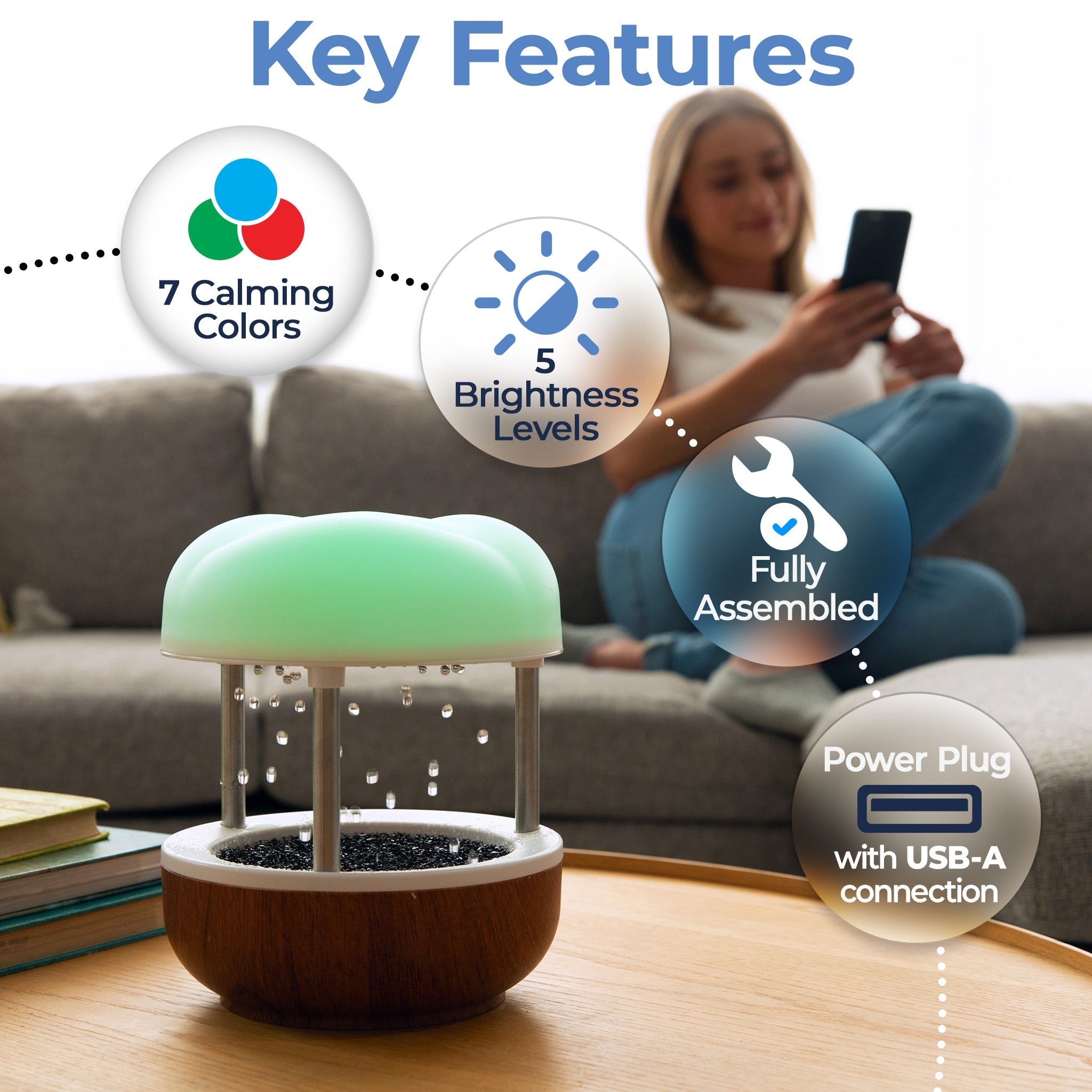 Calming Mist – Tabletop Water Fountain