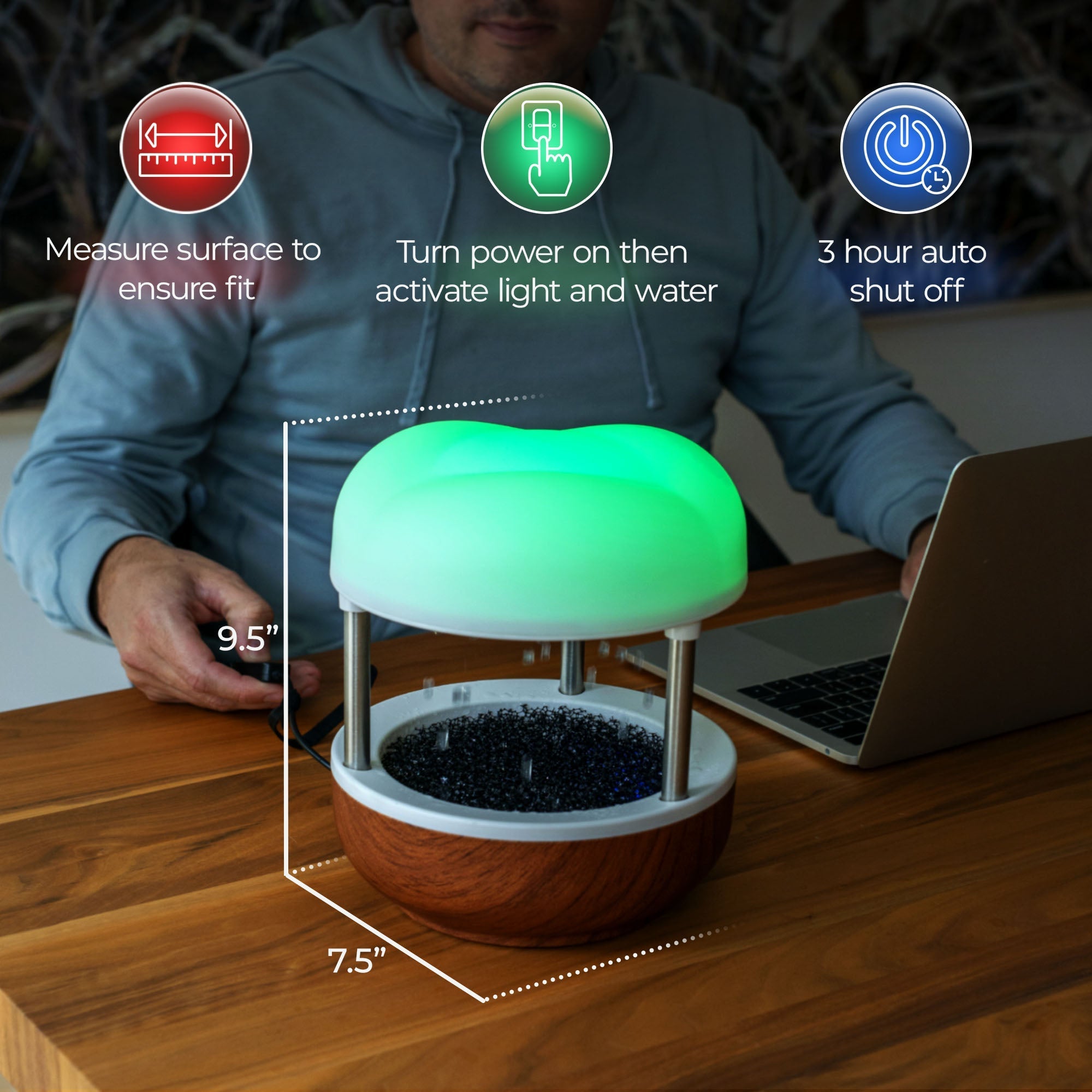 Calming Mist – Tabletop Water Fountain