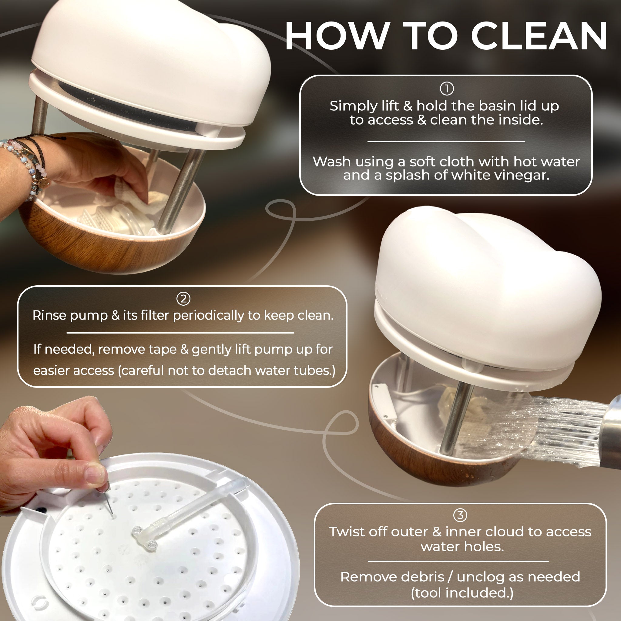Calming Mist – Tabletop Water Fountain