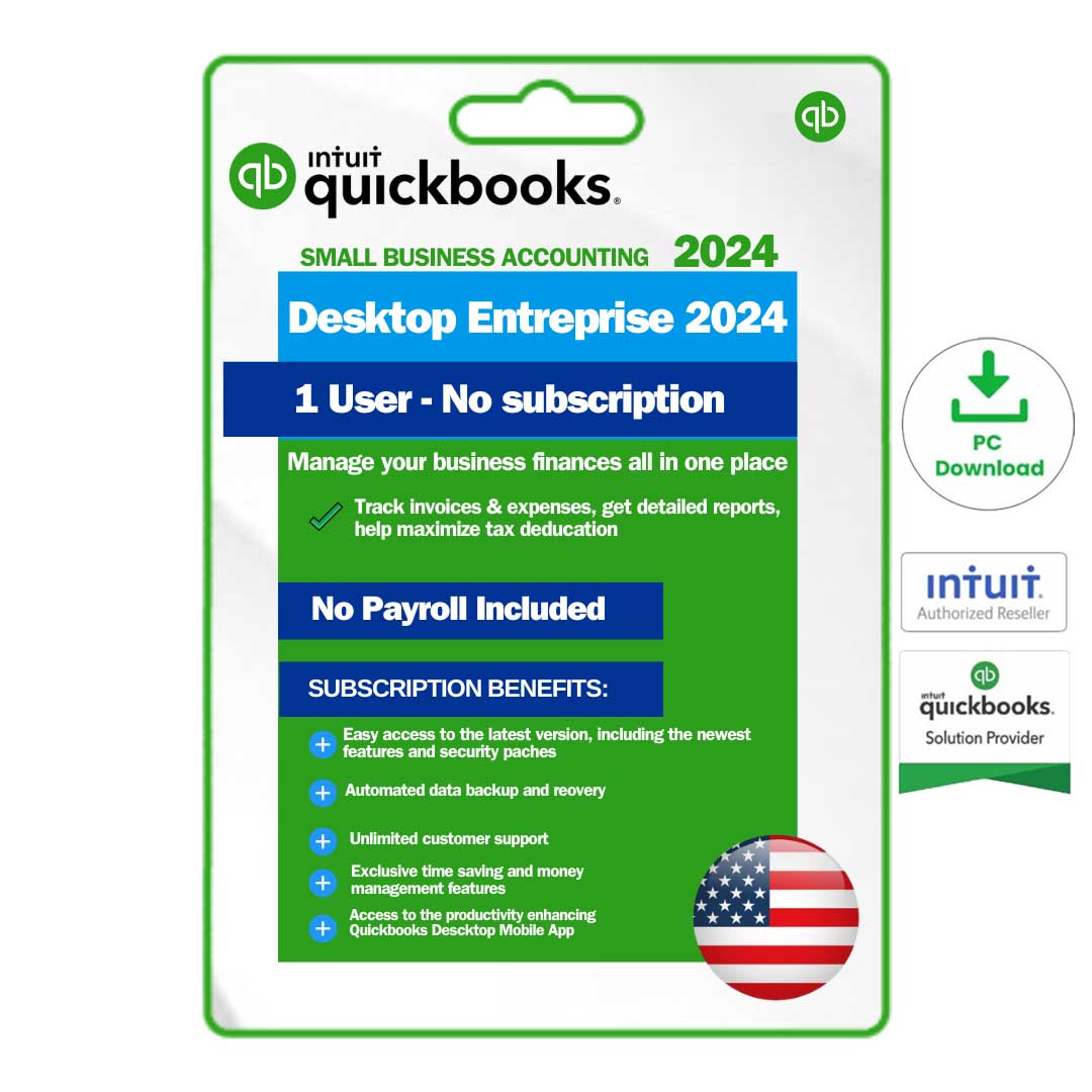 QuickBooks Desktop Enterprise 2024 Lifetime No Subscription