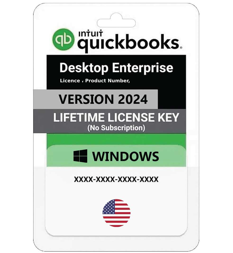 Intuit QuickBooks Desktop Enterprise 2024 One-Time Purchase