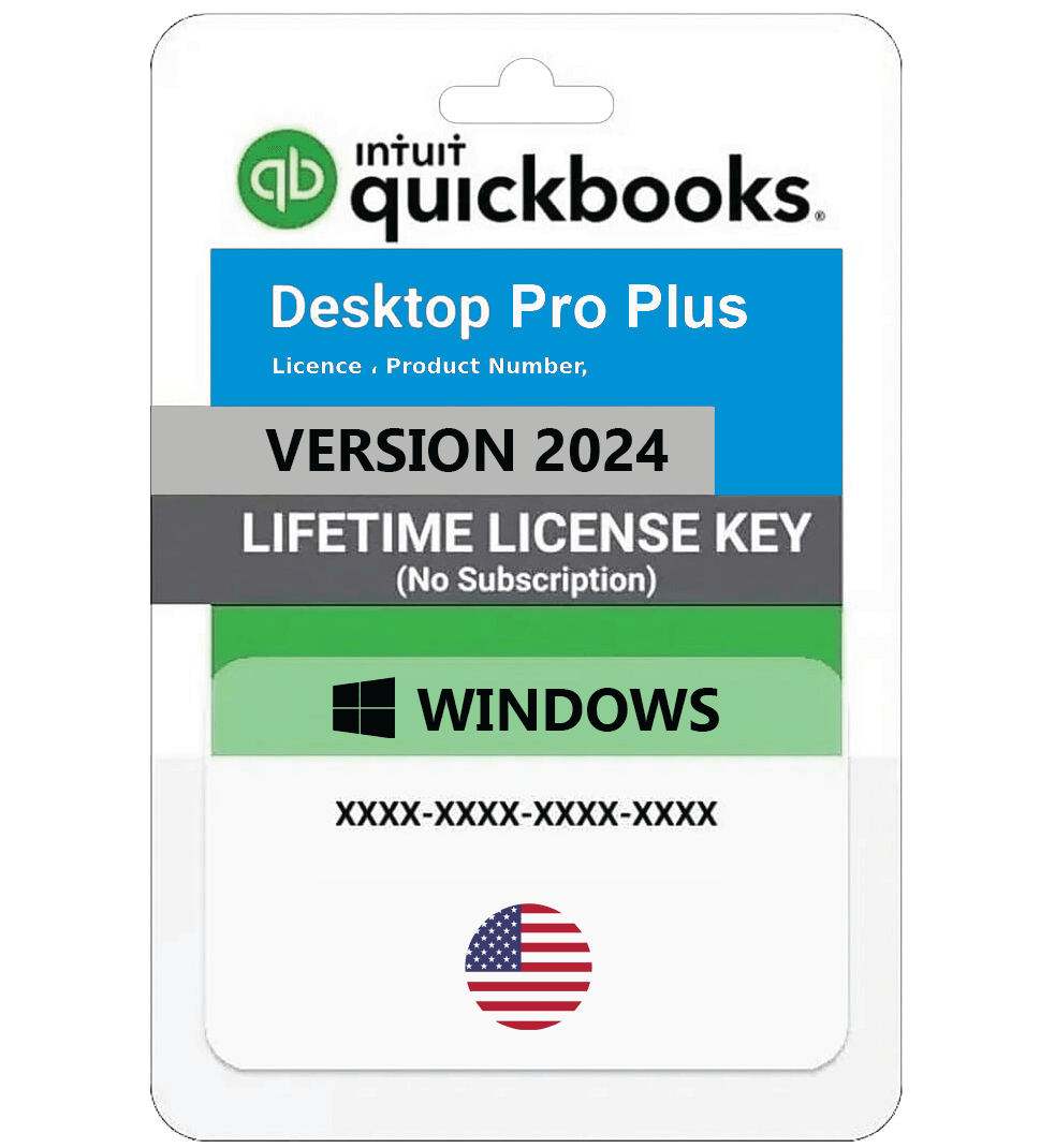 Intuit QuickBooks Desktop Pro Plus 2024 One-Time Purchase